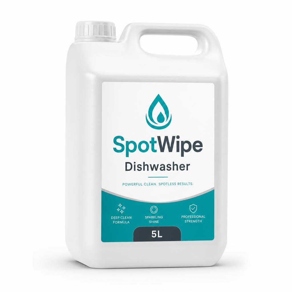 Dishwasher 5L cleaning product sold by SpotWipe